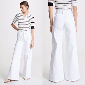 NWT Frame Le Palazzo Braided Waist Wide Leg Jeans